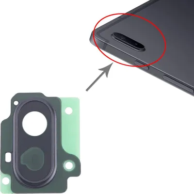 Produktbild von Für Samsung Galaxy Tab S7 FE Kamera Linse Abdeckung Rückseite Ersatzteil Schwarz