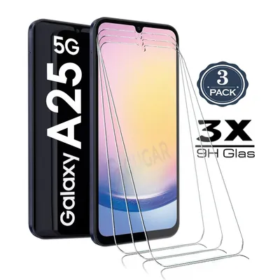 Produktbild von 3X Für Samsung Galaxy A25 5G Panzerglas Glasfolie Display Schutz Folie Glas 9H Hart Echt Glas Displayschutzfolie 3 Stück