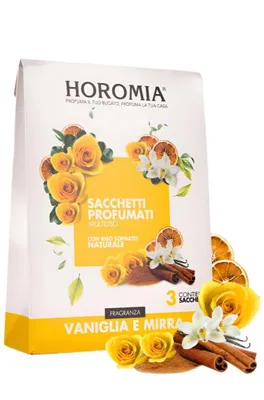 Immagine prodotto di Horomia - Sacchetti di fragranza 'Vaniglia e Mirra' - Set di 3