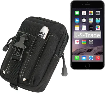 Produktbild von K-S-Trade Gürtel Tasche kompatibel mit Apple iPhone 6 Plus Gürtel-Tasche Holster Schutz-Hülle Handy Hülle Smartphone outdoor Handy-Hülle schwarz