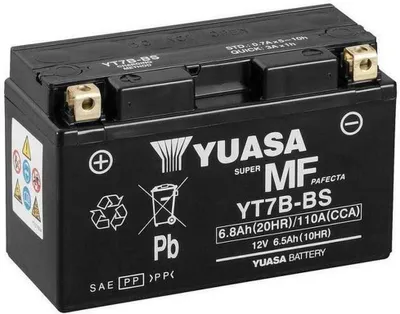 Image de Batterie YUASA YT7B-BS 6,5 AH MF