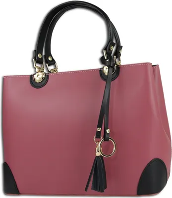 Produktbild von Toscanto Handbags Handtasche, altrosa, schwarz Leder OTT156HA