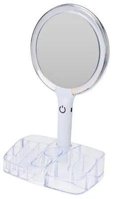 Produktbild von Kosmetikspiegel mit LED-Beleuchtung und Organizer 18 x 34,5 cm