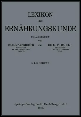 Produktbild von Lexikon der Ernährungskunde
