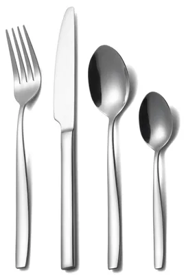 Besteck-Set, 16-teilig, 4 Personen, Edelstahl 18/0, spülmaschinengeeignet