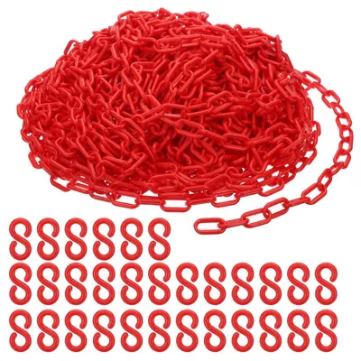 Absperrkette Kunststoff 43 m rot Sicherheitskette