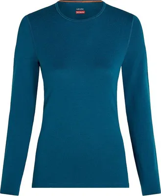 Produktbild von Icebreaker Merino 260 Tech Crewe Langarm-baselayer Blau L Frau Blau L