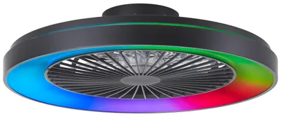 Produktbild von Brilliant LED Deckenleuchte mit Ventilator Mazzaro Ø 58 cm 55 W schwarz