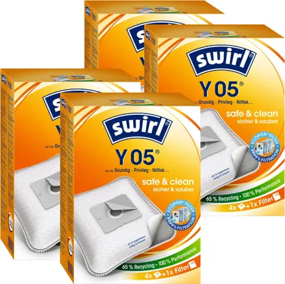 Produktbild von 4 x Swirl Y 05 MP Plus AirSpace Staubsaugerbeutel Staubbeutel Microvlies