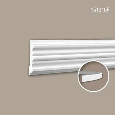 Produktbild von PROFHOME 151310F flexible Wand- und Friesleiste Stuckleiste Zierleiste 2 m