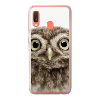 Produktbild von MuchoWow® Handyhülle Schutzhülle Hülle für Samsung Galaxy A20e Eule - Eule - Porträt - Braun - Vogel - Jungen - Mädchen Silikon Softcase Handy Hülle - Abdeckung