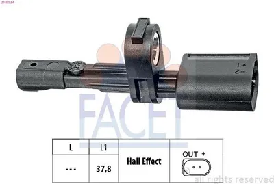 Produktbild von FACET ABS Sensor Raddrehzahl für VW Golf VII Schrägheck (5G1, BQ1, BE1, BE2) 21.0134