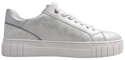 Imagen del producto de Zapatos deportivos para mujer de la marca Marco Tozzi, modelo con cordones, color gris, ideales para uso diario