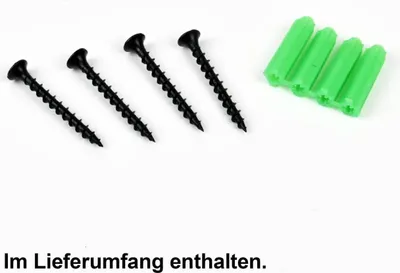 Produktbild von Wandhalter Antik schwarz für 4 Queues