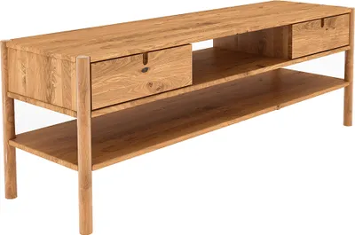 Produktbild von Lowboard 160 cm breit, Eiche massiv geölt, PORI-165