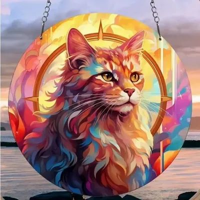 Zdjęcie produktu dla Łapacz Słońca - Cat/Typ4 witrażowy styl KP31540