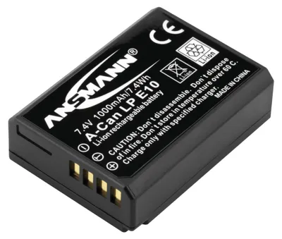Produktbild von ANSMANN Li-Ion Akku A-Can LP E10 7,4V Typ 1000mAh, Leistungsstarke Batterie