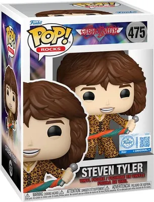 Immagine prodotto di Aerosmith POP! Rocks Steven Tyler (vestito da leopardo) Edizione esclusiva 9 cm