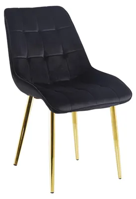Produktbild von MALDA Polstersessel – Schwarz/Gold