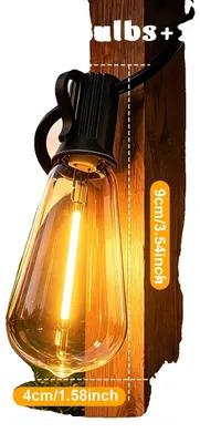 Produktbild von Solar-Lichterkette, dimmbare Helligkeit, wetterfest, 17.25m 45Lampen