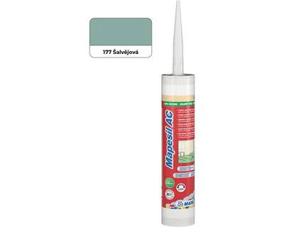 Obrázok produktu pre MAPEI® MAPESIL AC 1-komponentný silikón na tesnenie škár 177 šalviovo-zelený 310 ml na tesnenie s BioBlock® ANTI-FRIME