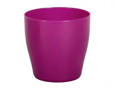 Image de Cache-pot en plastique LIVING violet-rose d25x25cm