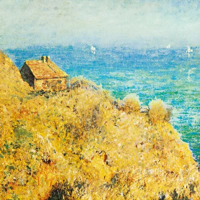 Zdjęcie produktu dla Claude Monet Art Print Zdjęcie - Dom celnika w Varengeville, 1882 (40 x 40 cm)