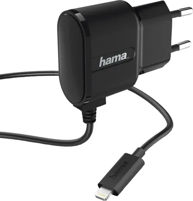 Produktbild von Hama Ladegerät "Easy", Innenraum, Zigarettenanzünder, 5 V, 1 A, 1 m, Schwarz