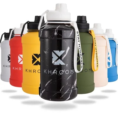 Produktbild von Solidchoice - Trinkflasche aus Edelstahl, 1,3 Liter und 2,2 Liter, für kohlensäurehaltige Getränke