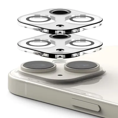 Zdjęcie produktu dla Ringke Szkło na aparat (2 sztuki) - iPhone 15 / 15 Plus - Przezroczyste