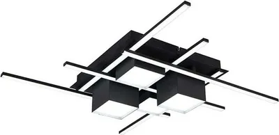 Produktbild von LED Deckenleuchte, schwarz matt, Fernbedienung, L 70 cm