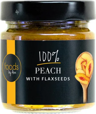Produktbild von Leinsamen-Pfirsichmarmelade, , 200g