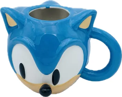 Obrázok produktu pre Sonic The Hedgehog – kávový hrnček, 3D, 475 ml CD1872 (jednotná veľkosť) (modrá/biela/béžová)