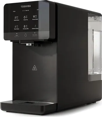 Produktbild von Toshiba Osmoseanlage, Wasserfilter Trinkwasser, Auftisch, Keine Installation, Heißwasserspender, Umkehrosmoseanlage, Mehrfach-Filterung, grau