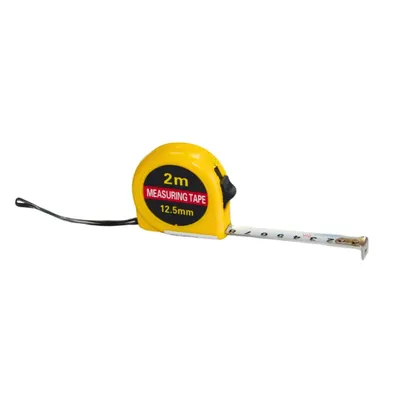 Produktbild von Taschenrollbandmaß 2/5/10 m, Maßband mit Rücklaufautomatik, Stahlband, Gürtelclip, Metallhaken, Rollmeter für Handwerker