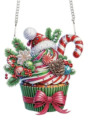 Image de Kit de peinture diamant, décoration de Noël, 22x24 cm, ornement suspendu avec chaîne, pour adultes et débutants