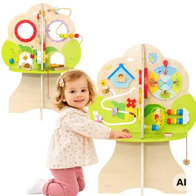 Immagine prodotto di Viga Albero delle Attività in Legno Centro Educativo Musicale 18m+