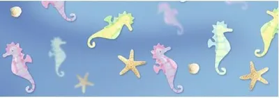 Produktbild von Transparentpapier 115g/qm A4 VE=25 Blatt Maritim Seepferdchen