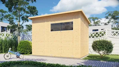 Produktbild von Gartenhaus Bertilo Fineline Rhombusprofil Modern 4 335 x 231 cm natur