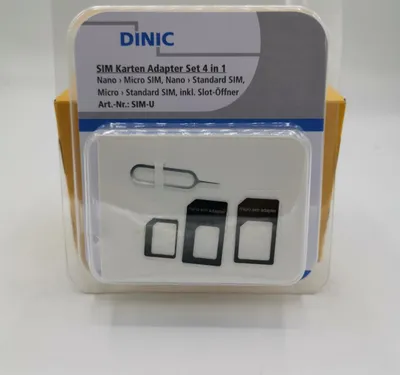 Produktbild von DINIC MAG Sim Karten Adapter 4 in 1