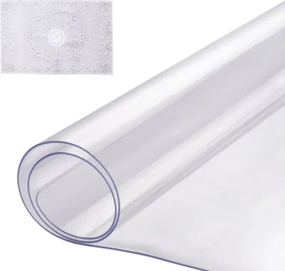 Image de Film de protection de table en PVC - Nappe 406x813mm - Protection de bureau robuste 1,5mm - Film de table pour une protection optimale