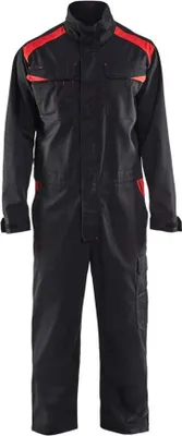 Produktbild von Blakläder Overall Industrie 6054 1800 in div. Farben, Farbe:schwarz/rot, Größe:44