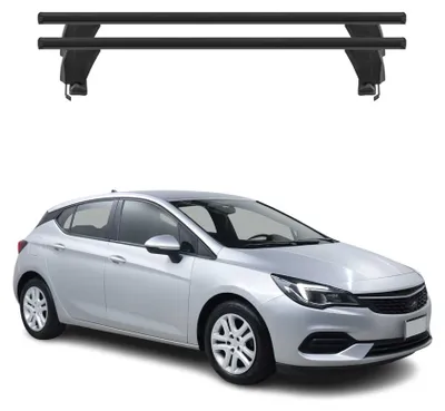 Produktbild von Menabo Dachträger Grundtäger für Opel Astra K 2016-2025 ABE Aluminium Schwarz 2x, KI-generiertes Bild