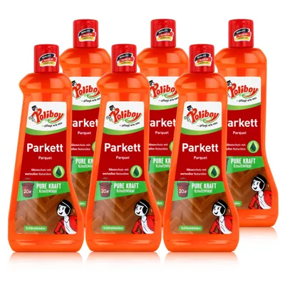 Produktbild von Poliboy Parkett Konzentrat Reiniger 500ml - Reinigt & pflegt (6er Pack)