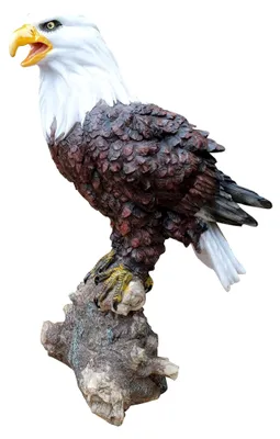 Produktbild von Adlerfigur Garten Weißkopfseeadler auf Felsen
