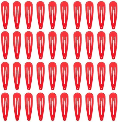 Obrázek produktu pro 40 ks sponek do vlasů, 5 cm, kovové, červené, pro ženy