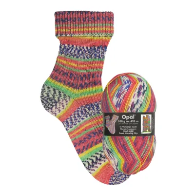 Produktbild von Opal Hundertwasser 4-fädige Sockenwolle,100g/425m LL, 75% Schurwolle/25% Polyamid Morning City-686