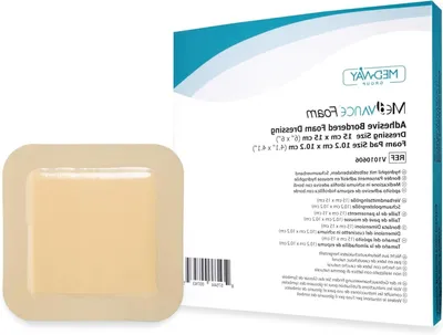 Productafbeelding van Adhesieve Hydrofiele Schuimdressing 15 cm x 15 cm - Verpakking van 5 Stuks