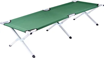 Image de Lit de campagne - STAHL - pliant - Vert