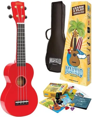 Produktbild von Mahalo MR1 Essential Pack Red Sopran Ukulele